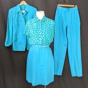 5-piece silk suit set (vintage 90's - 00's)